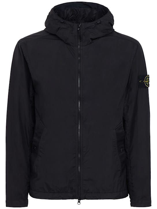 Stone Island: 带有中央扣合的连帽夹克