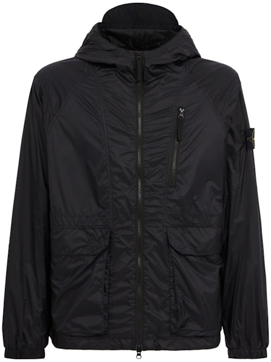Stone Island: 带有前拉链的连帽夹克