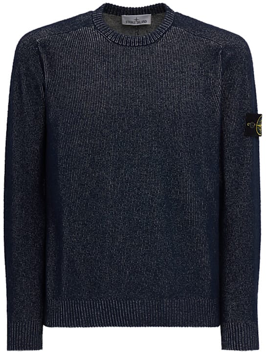 Stone Island: 条纹圆领毛衣