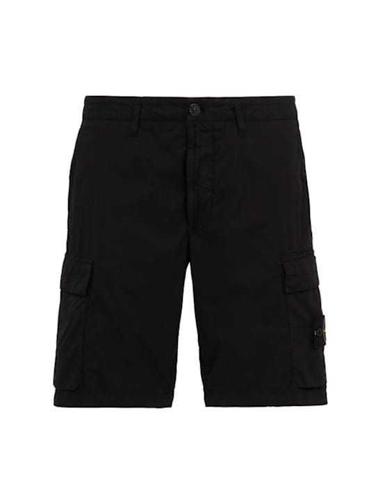 Stone Island: 带侧袋的工装短裤