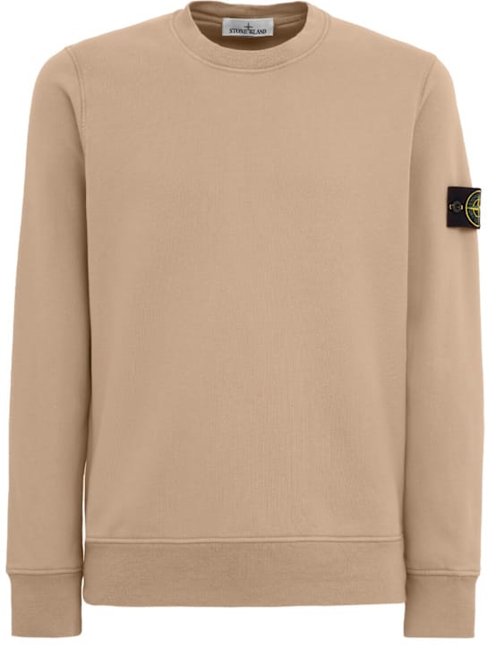 Stone Island: 带细节的圆领卫衣