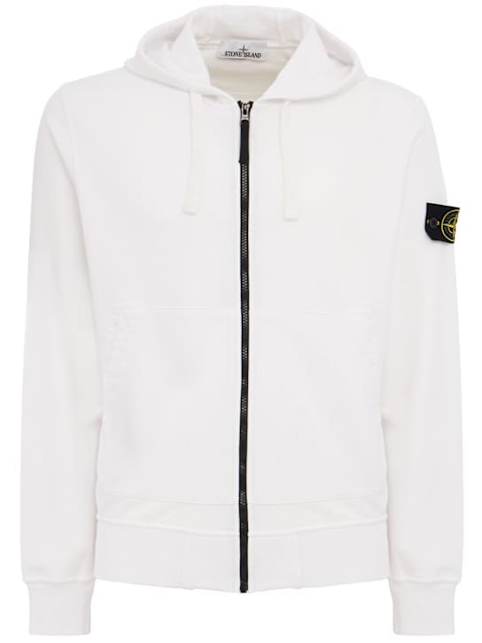 Stone Island: 带拉链的连帽卫衣