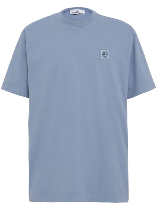 Stone Island: 带刺绣logo的T恤