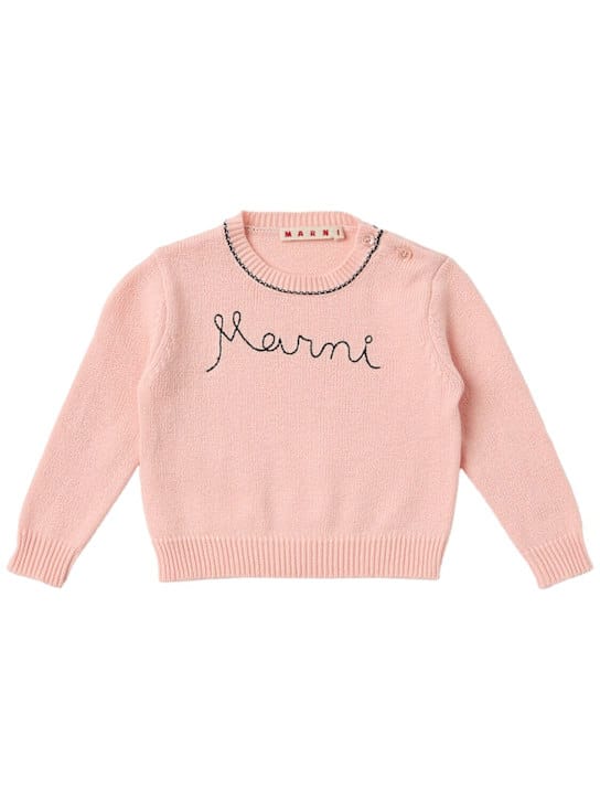Marni Junior: 棉质针织毛衣