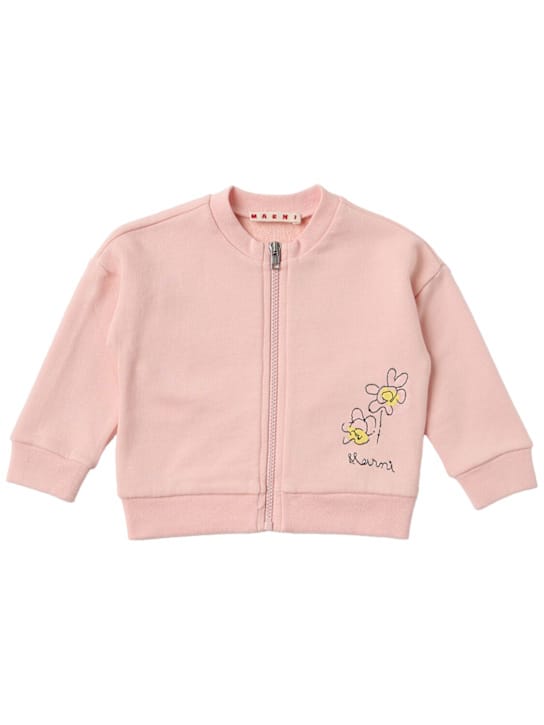 Marni Junior: 印花棉质卫衣