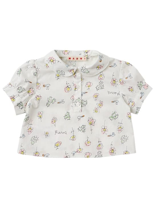 Marni Junior: 印花棉质衬衫