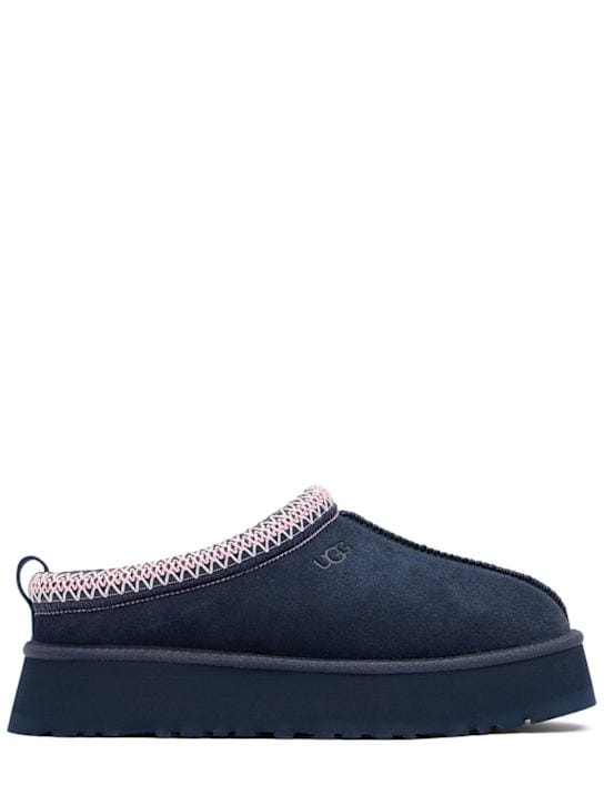Ugg: 有装饰带的高跟穆勒鞋