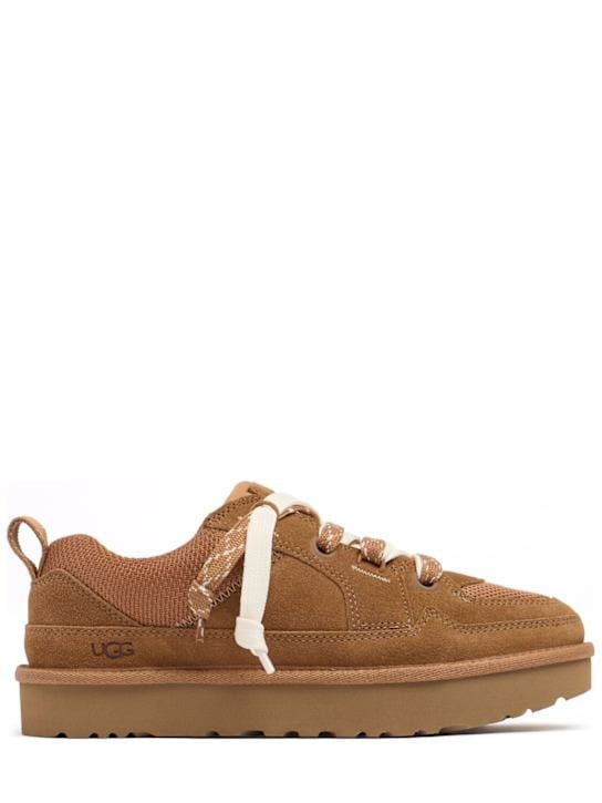 Ugg: 低顶绒面运动鞋，带鞋带