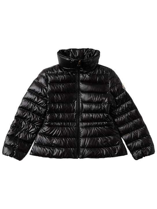 Moncler: 亮面尼龙羽绒外套