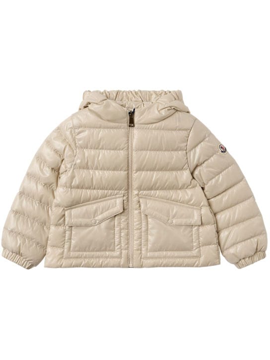 Moncler: Ela 尼龙连帽羽绒服