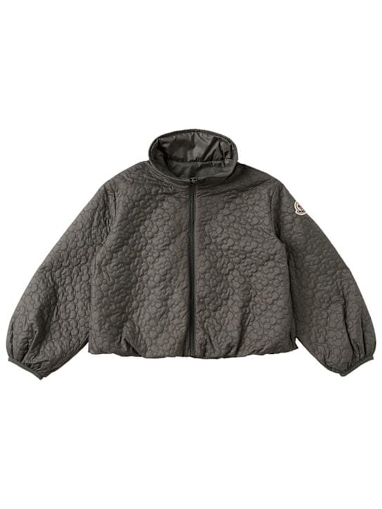 Moncler: 卡梅利亚花卉绗缝保暖夹克