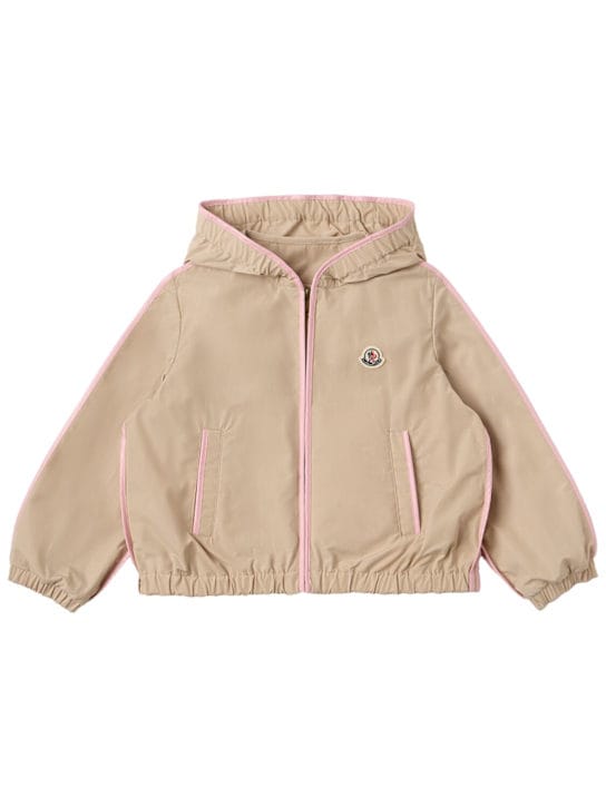 Moncler: 萨拉塞尼亚带帽科技夹克