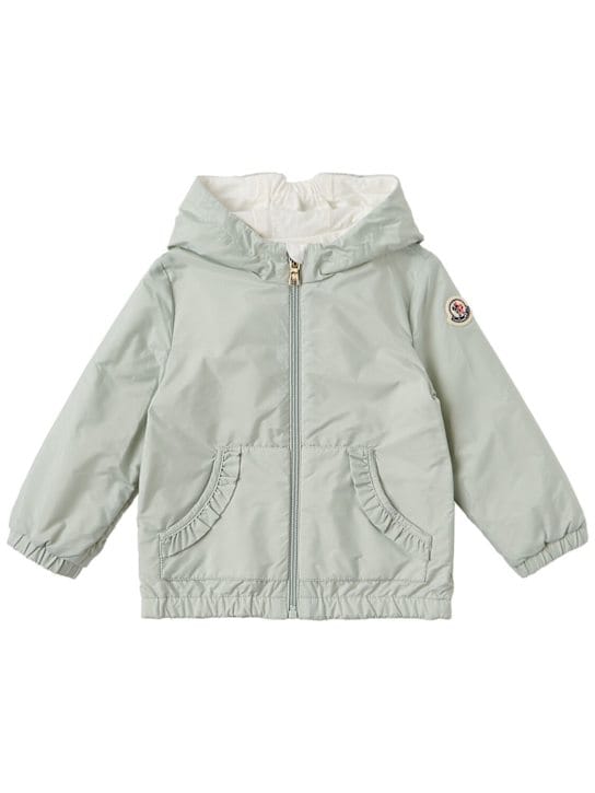 Moncler: 尼加尼龙连帽雨衣