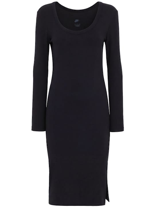 Nike: Ribbed midi dress with slit