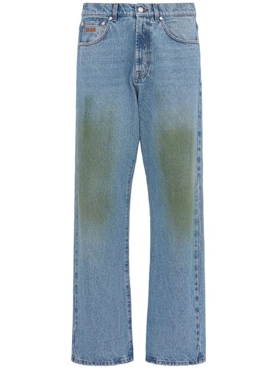 MSGM: 高腰宽腿牛仔裤