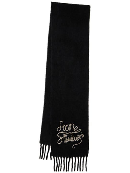 Acne Studios: 带流苏和刺绣的围巾