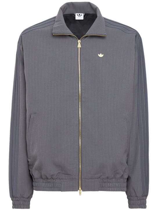 adidas Originals: 火鸟宽松条纹运动外套