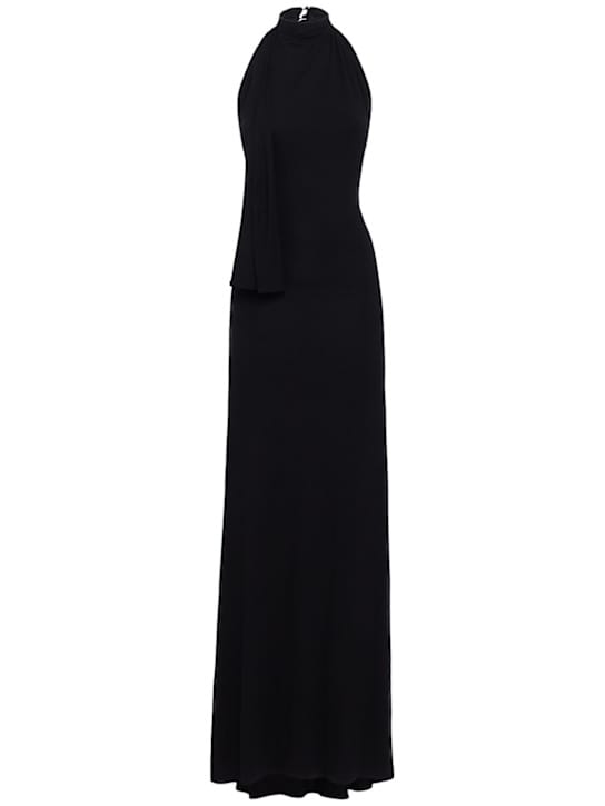 DIANA MILKANOVA: Draped jersey maxi dress