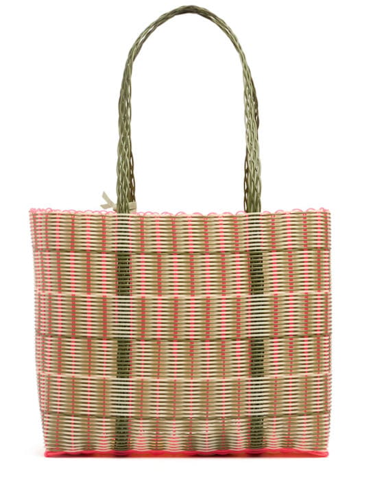 RAYAS COLLECTIVE: Tote with double handles and structured profile
