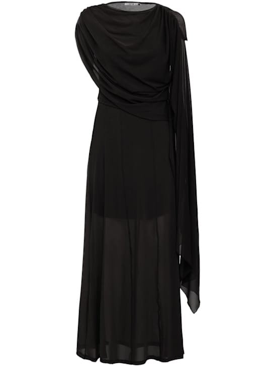GESTUZ: Long dress with draping