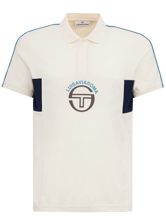 Sergio Tacchini: 带有罗纹领的 polo 衫