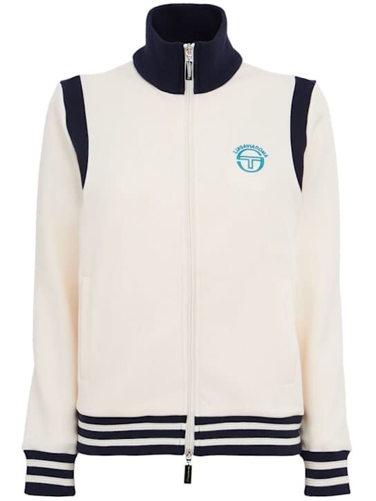 Sergio Tacchini: 带拉链和高领的卫衣