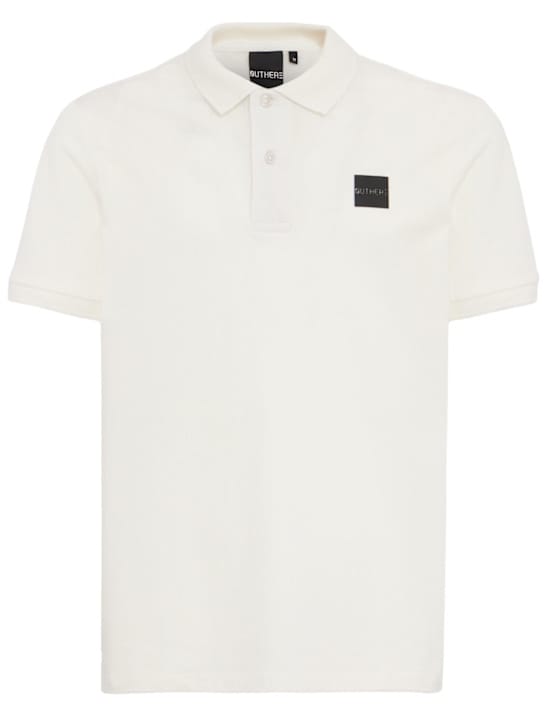 OUTHERE: 修身翻领 polo 衫