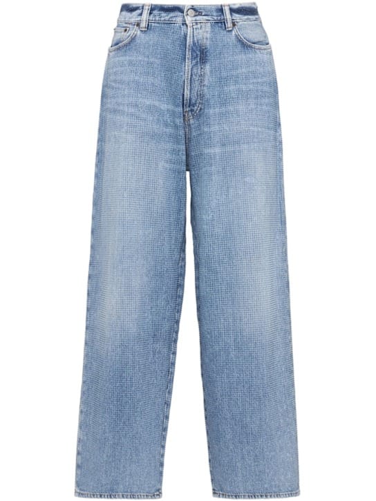 Acne Studios: 高腰宽腿牛仔裤