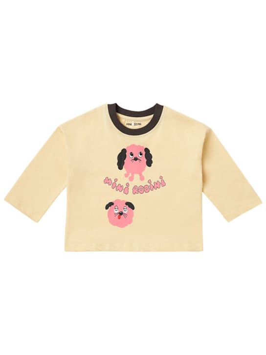 Mini Rodini: 印花棉长袖T恤