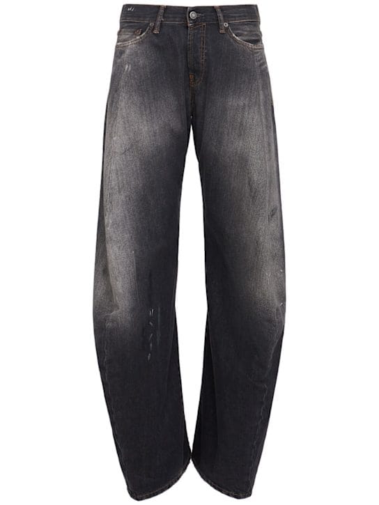 Acne Studios: 高腰宽松牛仔裤