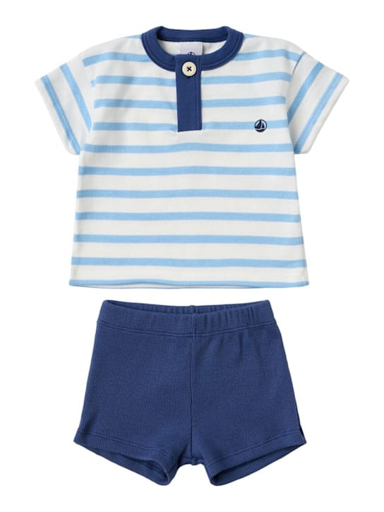 Petit Bateau: 棉质针织上衣和短裤
