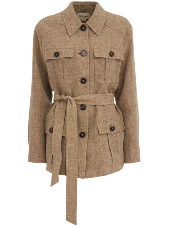 LUISA SPAGNOLI: Work jacket with waist belt