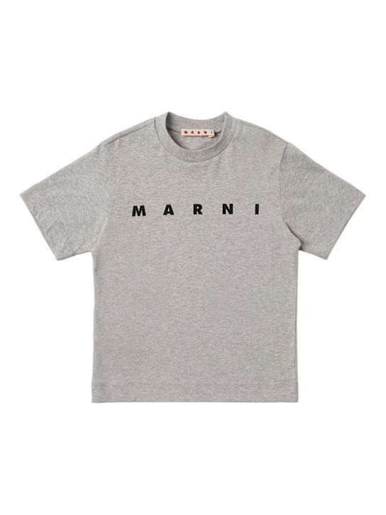 Marni Junior: 棉质LOGO T恤