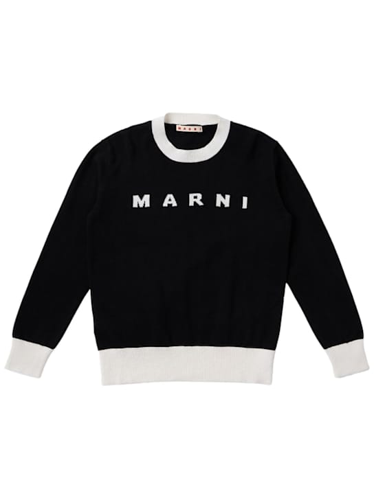 Marni Junior: Maglione in maglia di cotone jacquard
