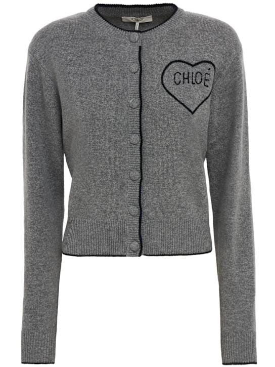 Chloé: 心形圆领开衫