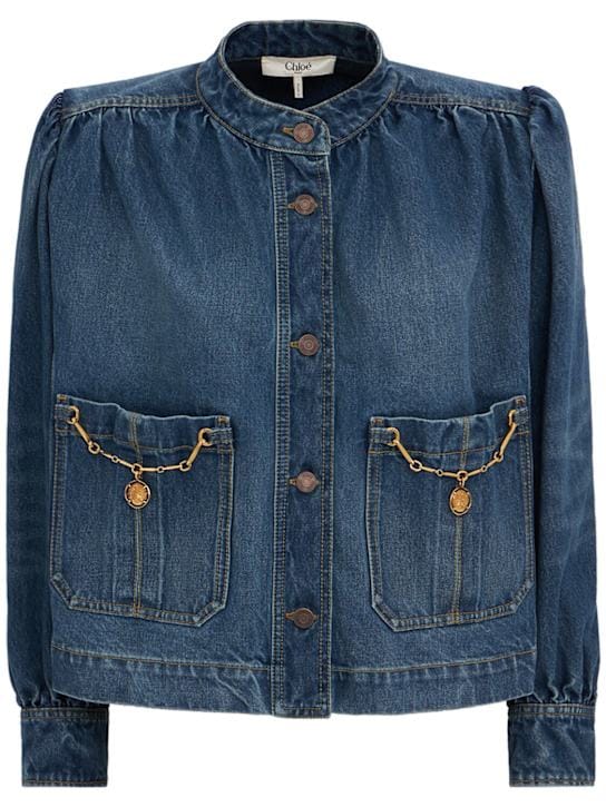Chloé: 带金属细节的休闲外套