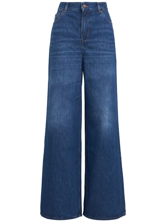 Chloé: 高腰宽腿牛仔裤