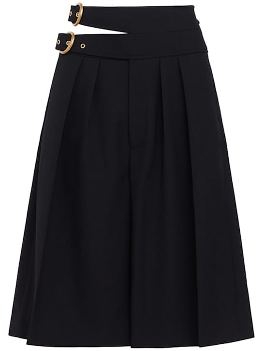 Chloé: 高腰双扣短裤