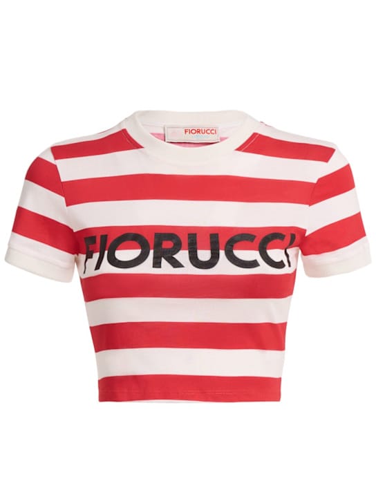 FIORUCCI: 条纹短款婴儿T恤