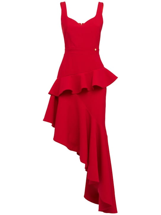 CATALINA: Asymmetric dress with ruffles