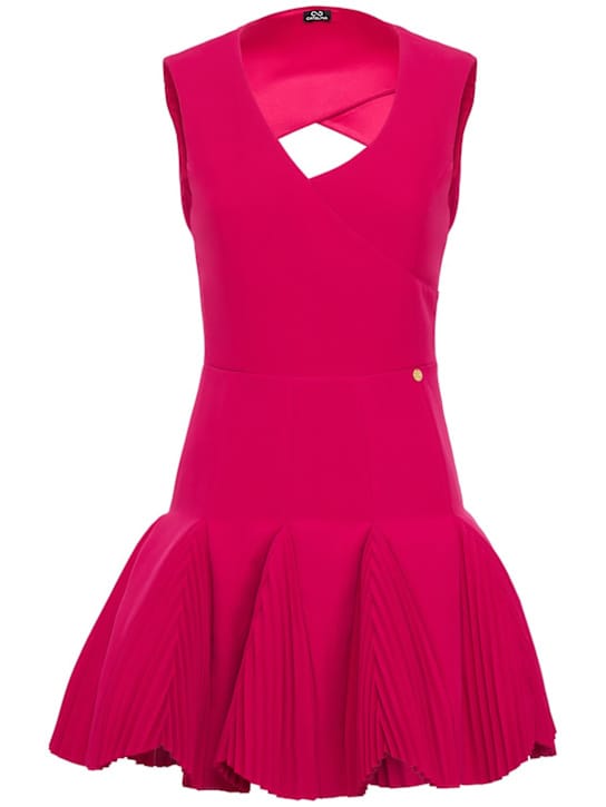 CATALINA: Pleated mini dress with cut-out