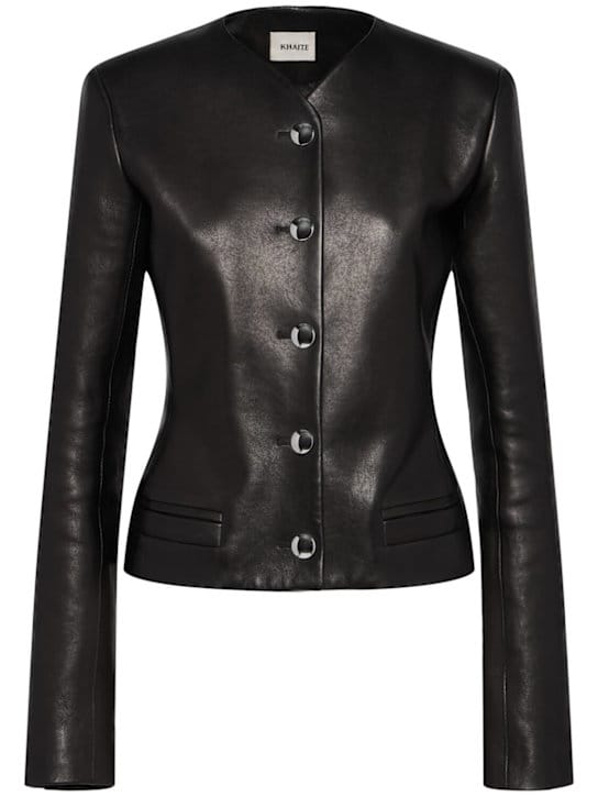 Khaite: Short jacket with center button closure