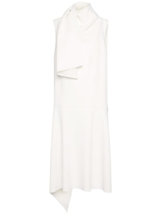 Khaite: Sleeveless midi dress with drape