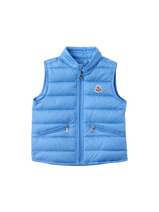 Moncler: 可包装的尼龙羽绒背心