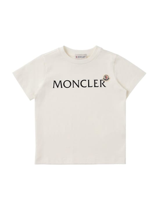 Moncler: Logo棉质T恤