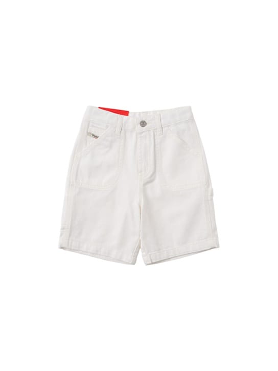 Diesel Kids: 棉质牛仔短裤