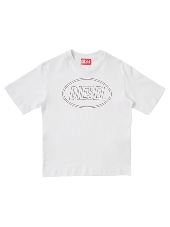Diesel Kids: Logo 棉质 T 恤