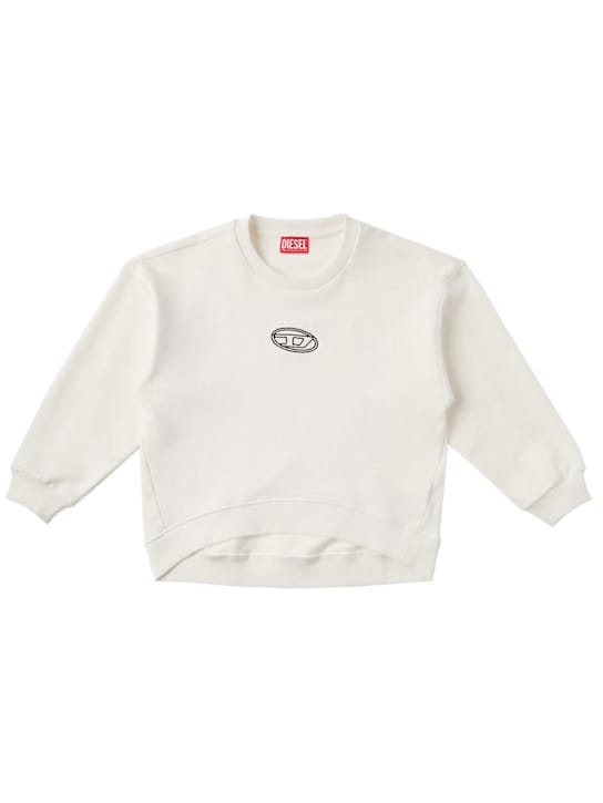 Diesel Kids: logo棉卫衣