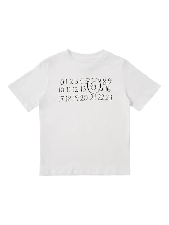 MM6 Maison Margiela: 棉质平纹针织T恤