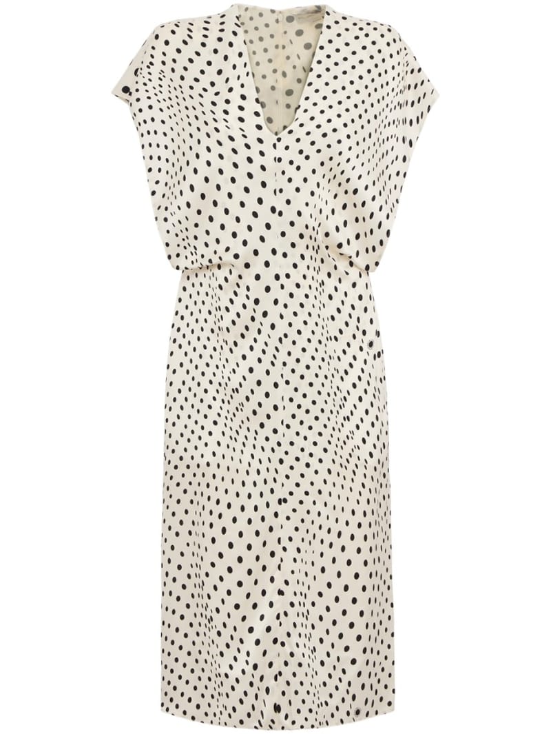 Stella McCartney: Polka dot viscose midi dress